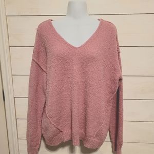 ady p women's pink sweater size 1x